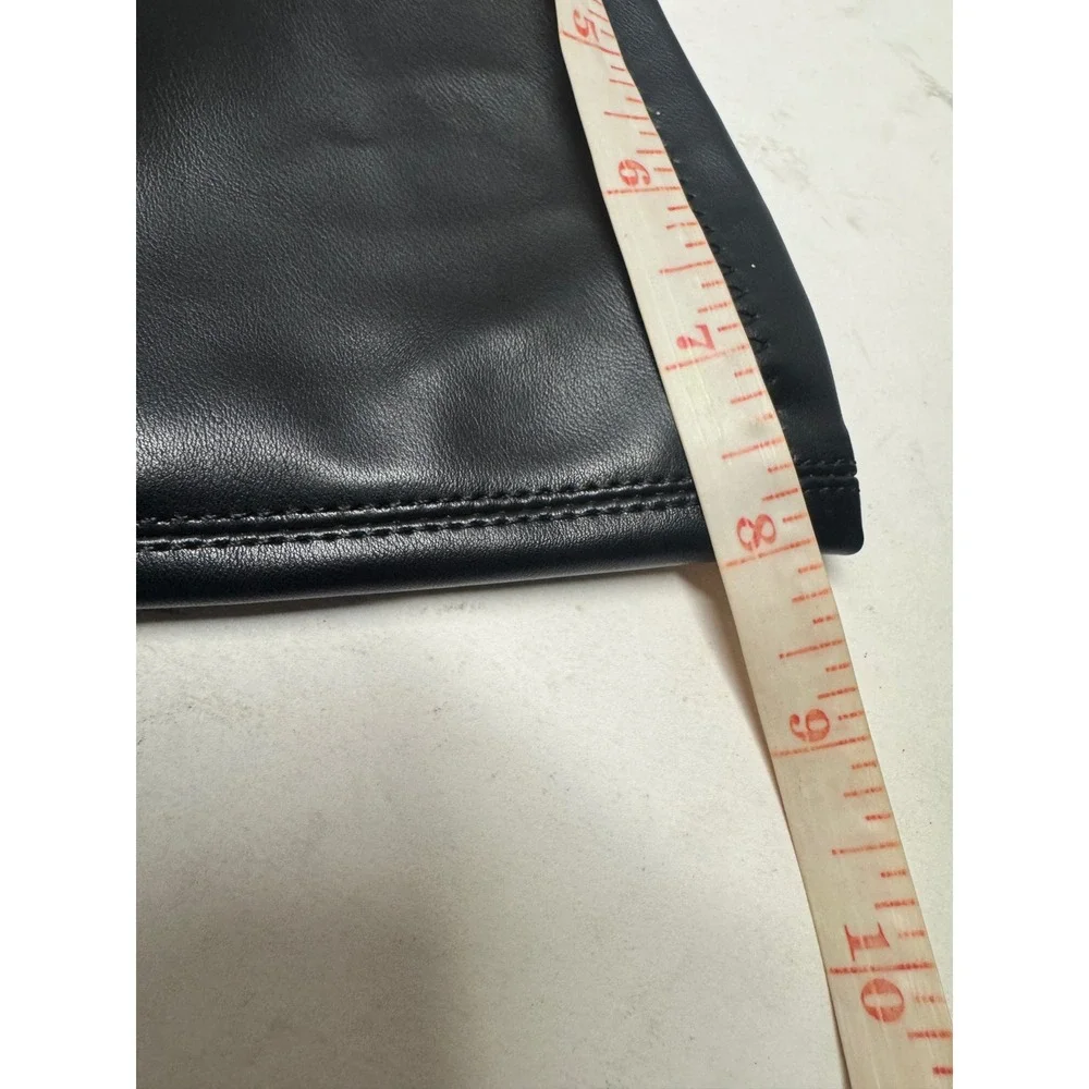 Zara black faux
